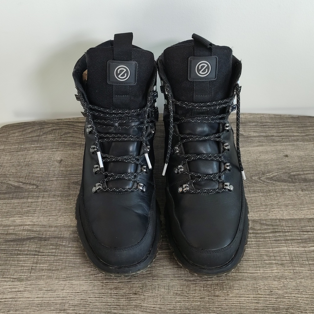 USED Men's Cole Haan Black Leather Boots...Killer Boots And Comfy! Sz 11.5